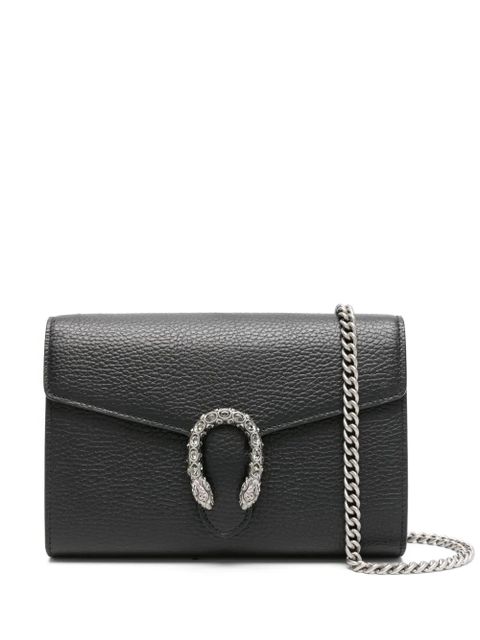 Gucci mini Dionysus leather clutch bag - Black - zdjęcie produktu nr 1