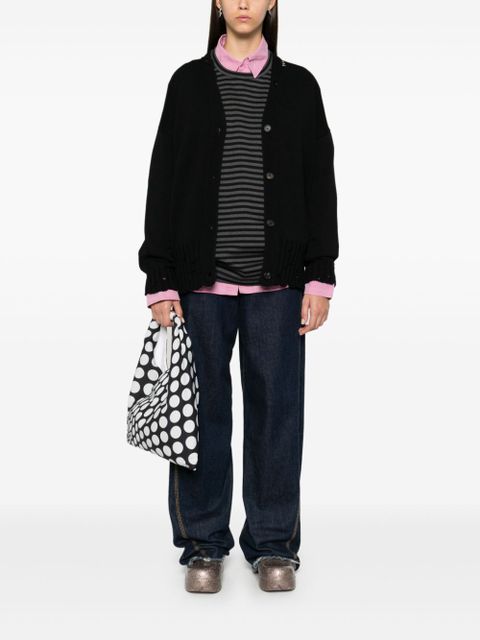 Marni distressed cardigan - Black