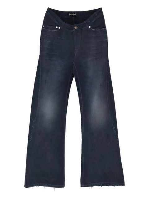 Balenciaga frayed denim jeans - Blue - zdjęcie produktu nr 1
