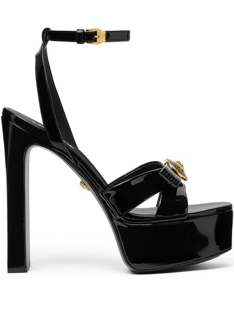 Versace 140mm Gianni Ribbon sandals - Black - zdjęcie produktu nr 1