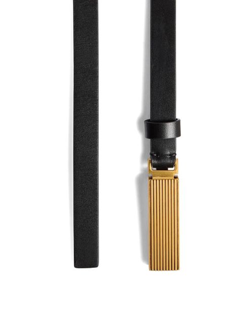 KHAITE ribbed buckle belt - Black - zdjęcie produktu nr 2