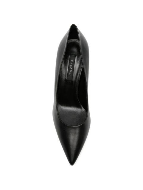 Casadei pointed-toe leather pumps - Black