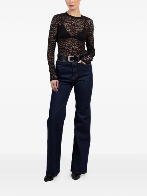 Ulla Johnson long-sleeve lace top - Black - zdjęcie produktu nr 2