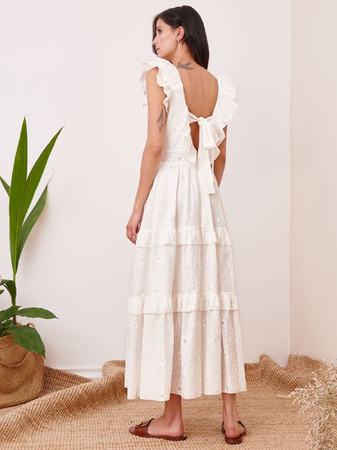 BY CABO - Sukienka maxi z falbanami HAMPTONS - zdjęcie produktu nr 1