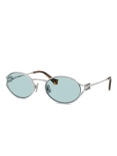 Miu Miu Eyewear oval-frame sunglasses - Silver