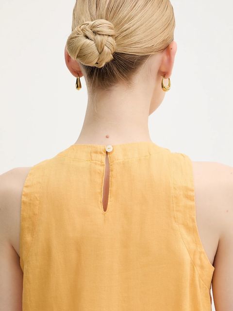 United Colors of Benetton bluzka lniana