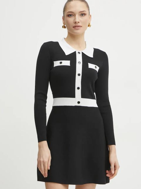 Morgan sukienka RMAVA kolor czarny mini prosta RMAVA