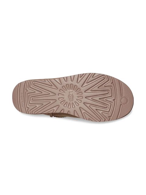 UGG śniegowce zamszowe Classic Ultra Mini kolor beżowy 1116109.CRBO