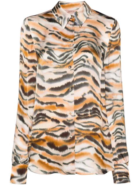TWINSET tiger-print shirt - Neutrals - zdjęcie produktu nr 1