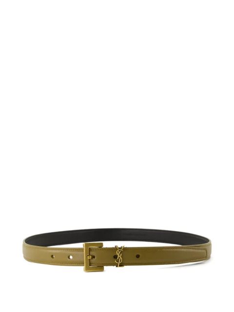 Saint Laurent cassandre buckle belt - Green - zdjęcie produktu nr 1
