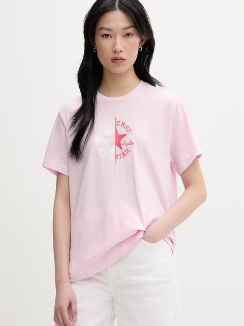 Converse T-shirt damski bawełniany - zdjęcie produktu nr 2