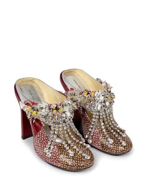 DRIES VAN NOTEN embellished mules - Neutrals - zdjęcie produktu nr 2