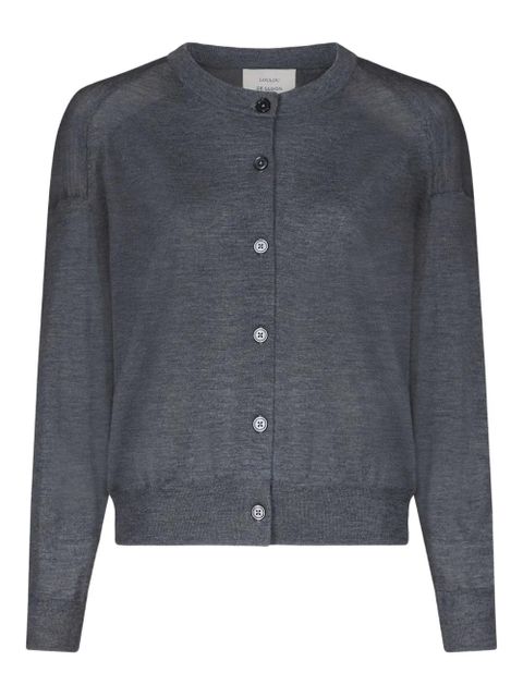 LouLou de Saison Kita buttoned crew-neck cardigan - Grey - zdjęcie produktu nr 1