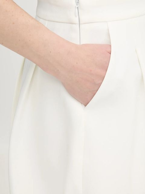 Answear.LAB spódnica kolor biały mini prosta