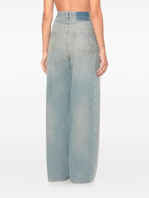 Golden Goose side-stud embellished jeans - Blue
