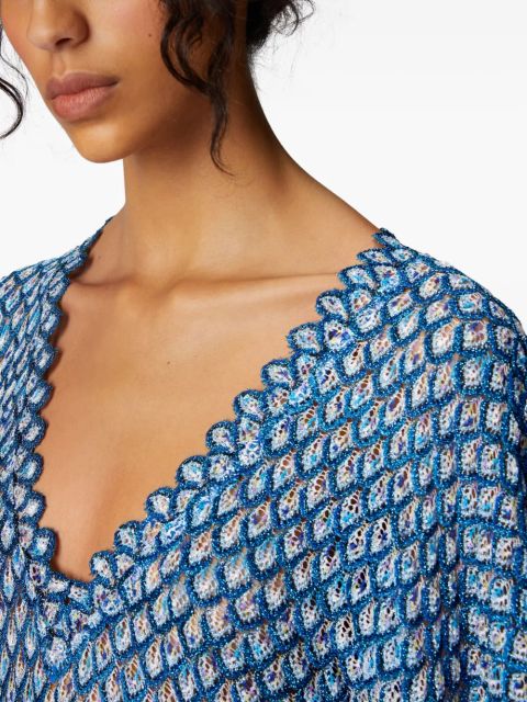 Missoni knitted dress - Blue