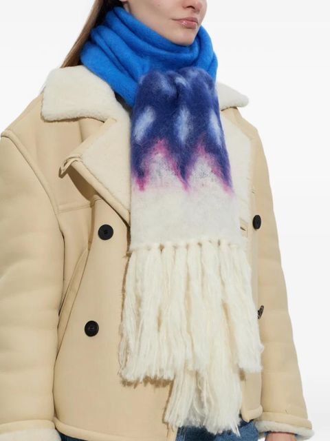 ISABEL MARANT fringed scarf - Blue