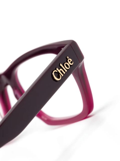 Chloé Eyewear rectangle-frame glasses - Purple