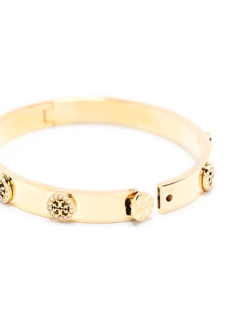 Tory Burch Miller stud pavé hinge bracelet - Gold