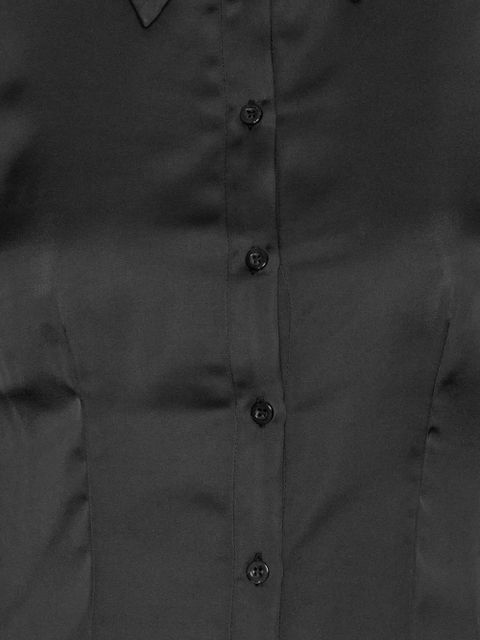 ROTATE BIRGER CHRISTENSEN button-fastening shirt - Black