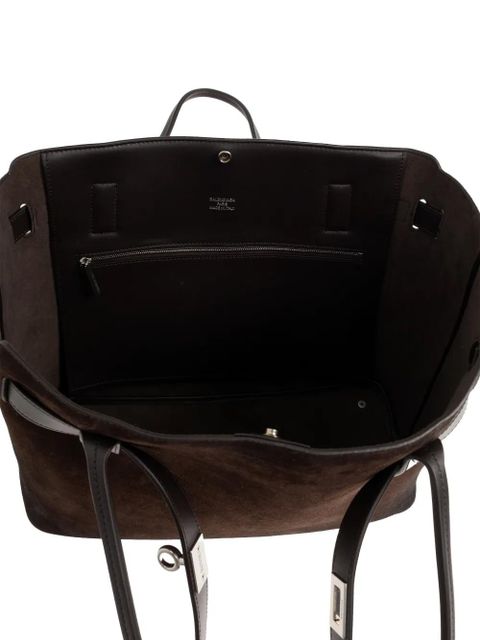 Balenciaga medium Bel Air leather tote bag - Brown
