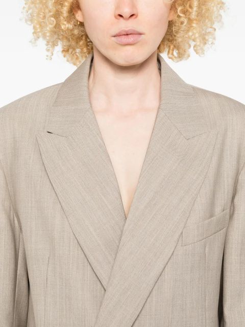 The Frankie Shop double-breasted blazer - Neutrals