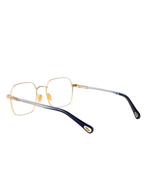 Chloé Eyewear geometric frame glasses - Gold
