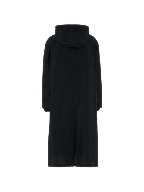 Miu Miu drawstring-hood coat - Blue - zdjęcie produktu nr 2