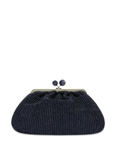 Weekend Max Mara medium Pasticcino bead-embellished woven clutch bag - Blue - zdjęcie produktu nr 2