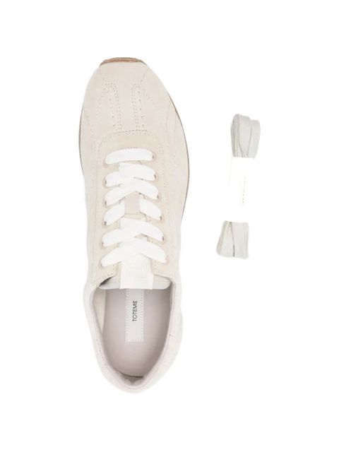 TOTEME Flex suede sneakers - Neutrals