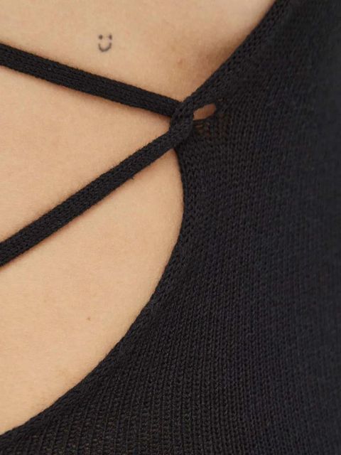 ALOHAS tie-back dress - Black