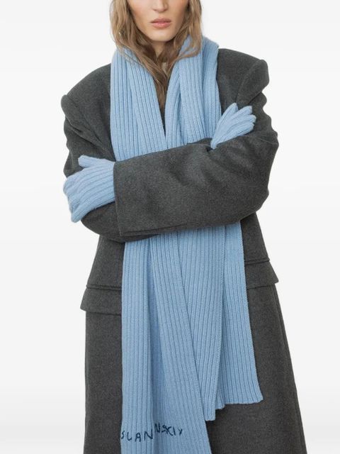 Ruslan Baginskiy ribbed scarf - Blue - zdjęcie produktu nr 2