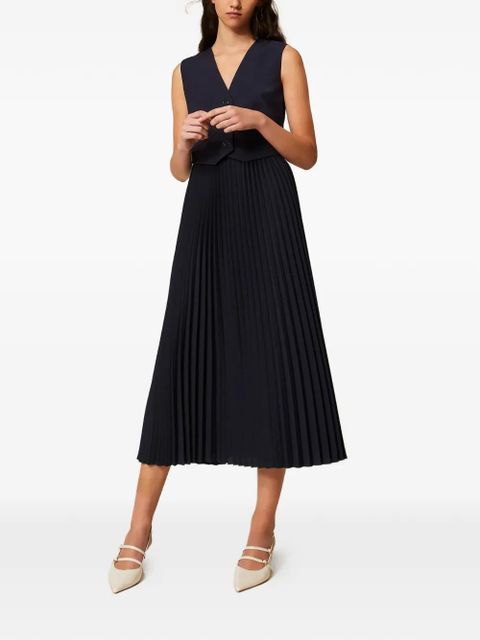 TWINSET pleated midi dress - Blue - zdjęcie produktu nr 2