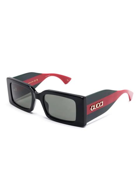 Gucci Eyewear rectangular-frame sunglasses - Black - zdjęcie produktu nr 2