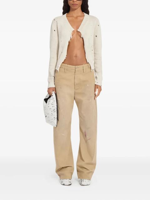 MM6 Maison Margiela distressed jacket - White - zdjęcie produktu nr 2