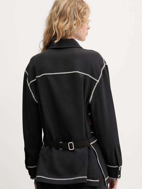 Stine Goya koszula damska kolor czarny regular z kołnierzykiem klasycznym SG-PF25-S029-2369 - zdjęcie produktu nr 2