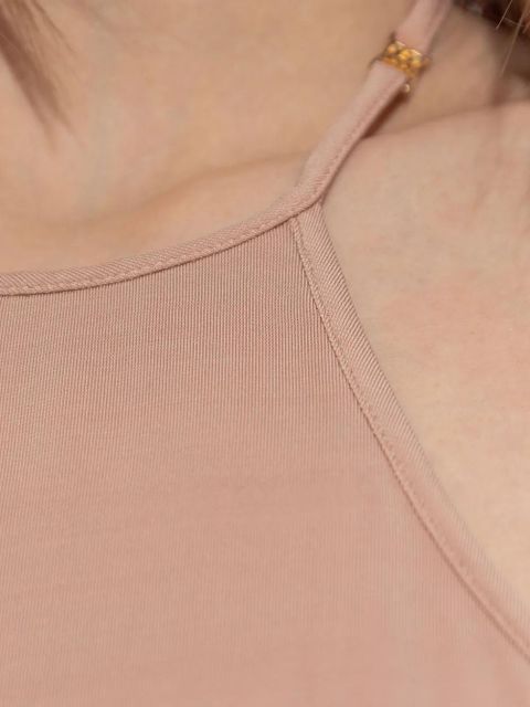 AMIRI halterneck fitted midi dress - Pink