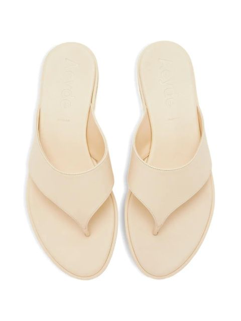 Aeyde leather sandals - Neutrals