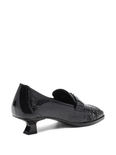 Diesel D-Amber logo heeled pump - Black