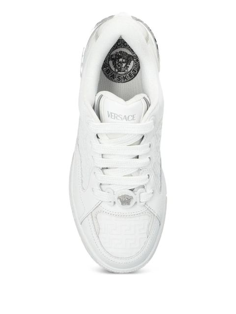 Versace leather sneakers - White