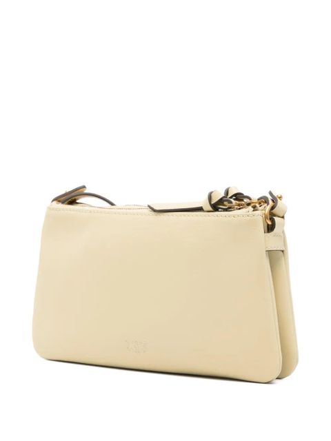 PINKO mini Double logo-plaque shoulder bag - Yellow