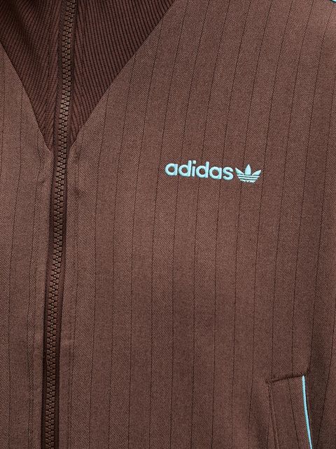 adidas Originals bluza Tailored Tt damska kolor brązowy z aplikacją JX5311