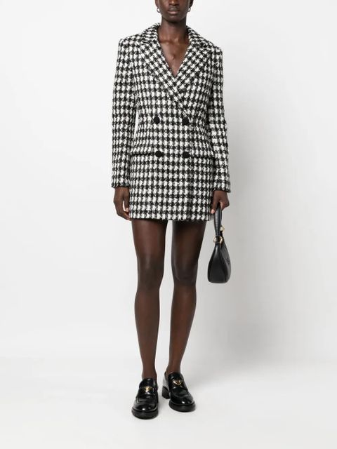 Self-Portrait houndstooth blazer dress - Black - zdjęcie produktu nr 2