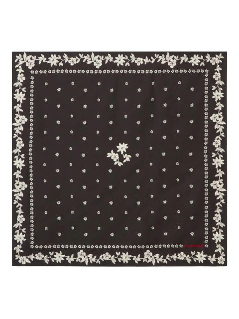 Claudie Pierlot floral silk scarf - Black - zdjęcie produktu nr 1