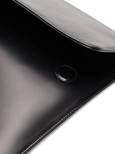 LouLou de Saison Gaia leather clutch bag - Black