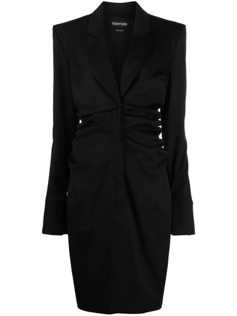 TOM FORD ruch tailored midi dress - Black - zdjęcie produktu nr 1
