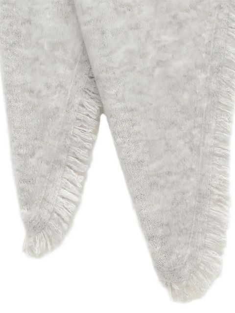 ISABEL MARANT Penina fringed-hem scarf - Grey - zdjęcie produktu nr 2