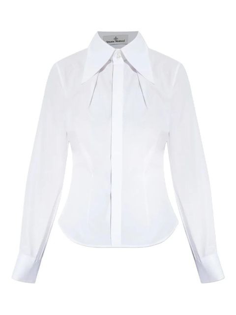 Vivienne Westwood embroidered-logo cotton shirt - White - zdjęcie produktu nr 1