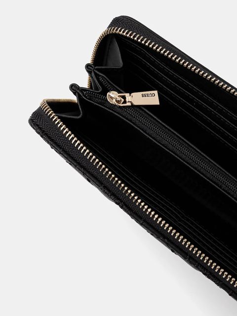 Guess portfel ADELASIA damski kolor czarny SWQL96 58146