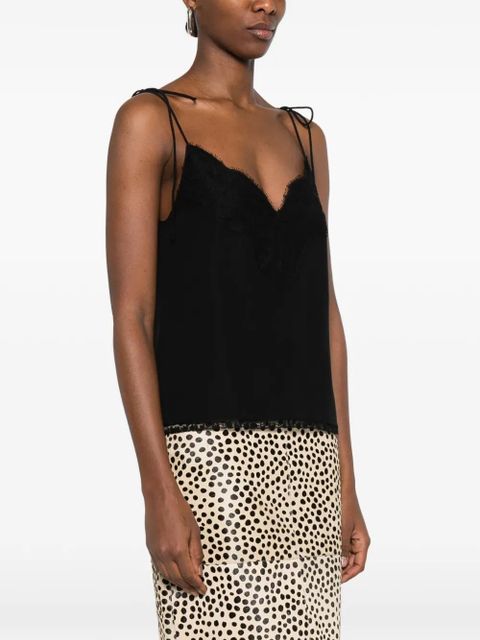 Valentino Garavani lace-detail top - Black